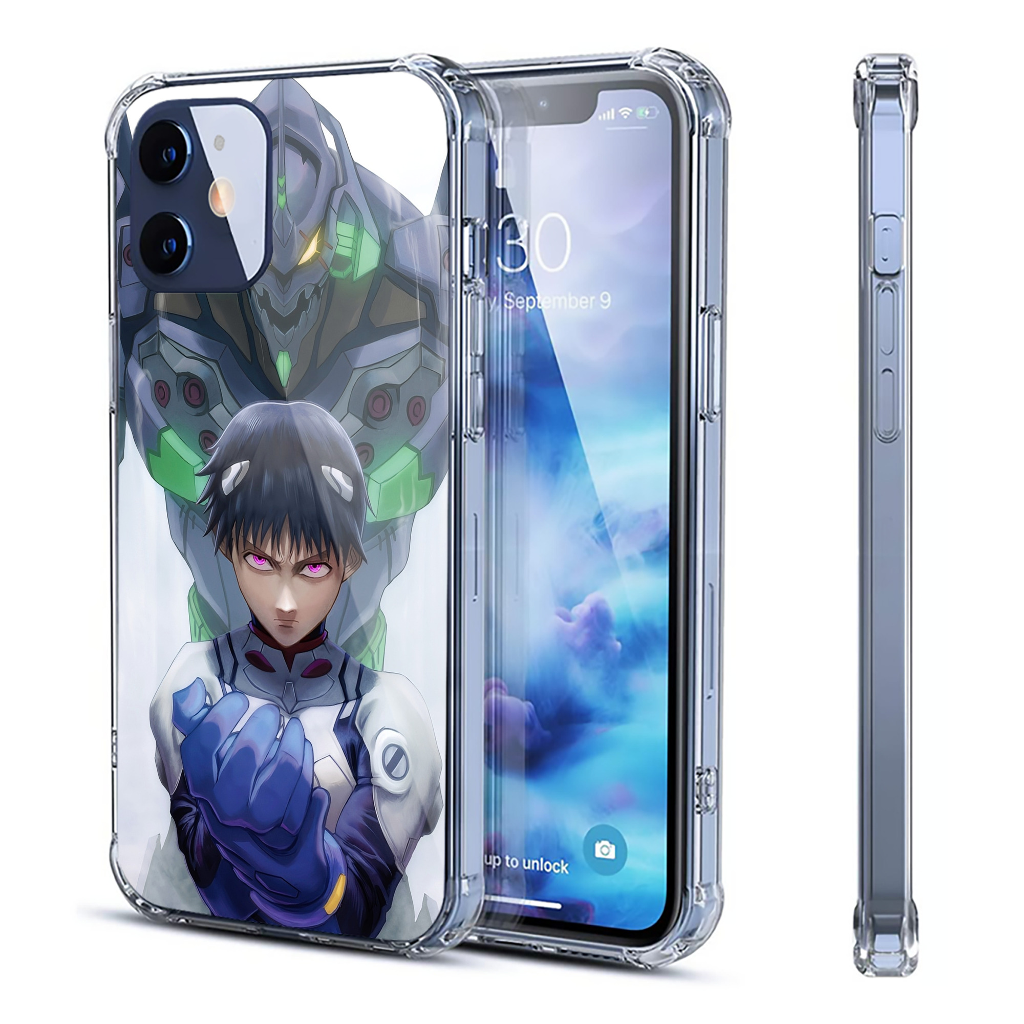 （画像用） EVA 新世紀エヴァンゲリオン 【iPhone 12シリーズ対応】透明スマホケース（クリアソフトケース）